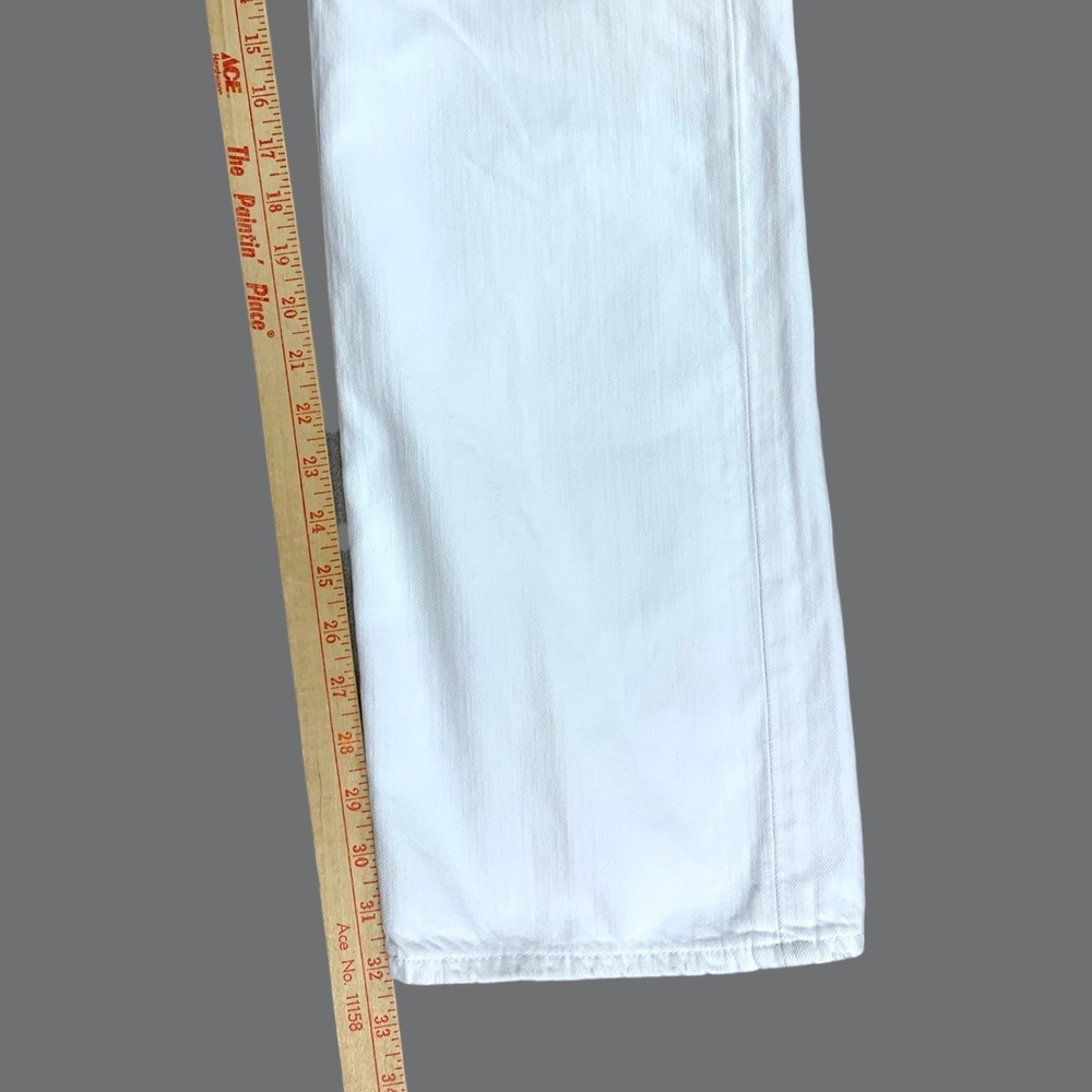 Polo Ralph Lauren Jeans Mens 34x32 White Classic 867 Straight 100% Cotton Y2K - Picture 7 of 9